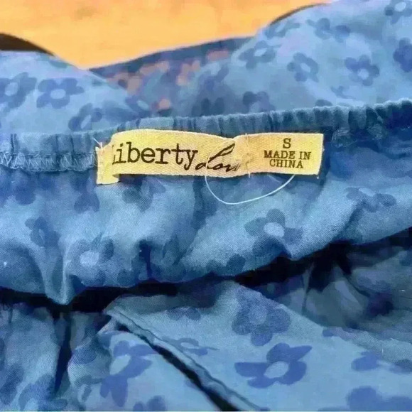 Liberty Love blue halter top size small - Picture 2 of 3